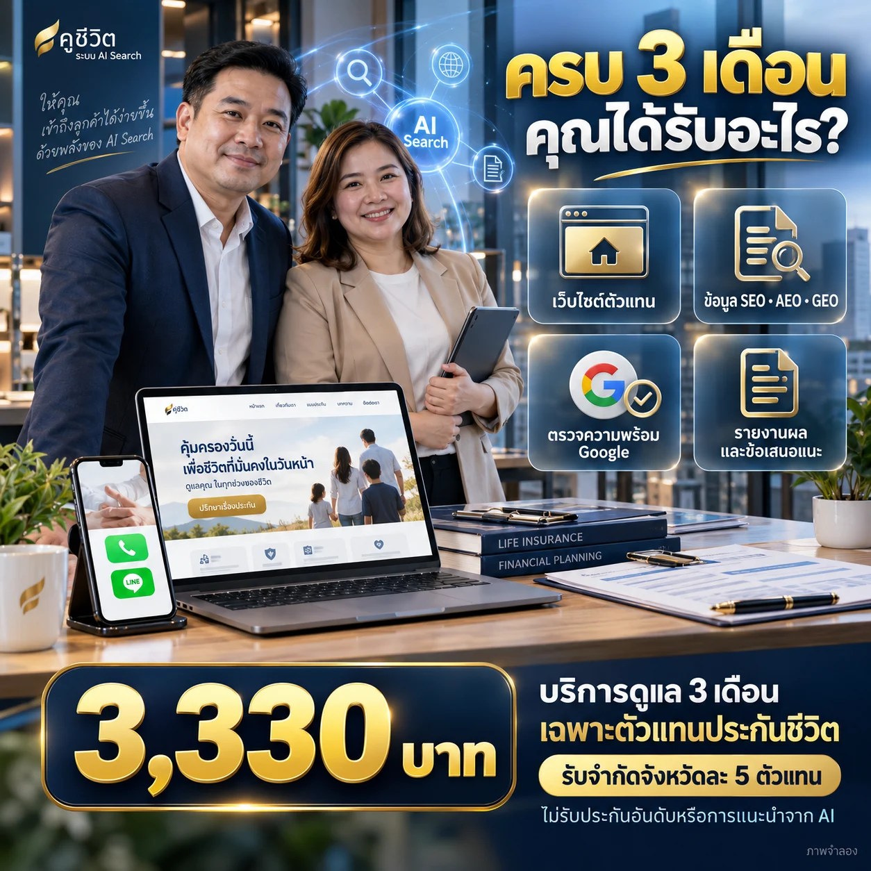 ภาพจำลอง: สิ่งที่ได้รับเมื่อครบ 3 เดือน