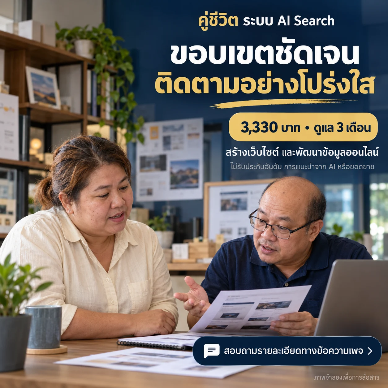 ภาพจำลอง: ขอบเขตบริการที่ชัดเจน