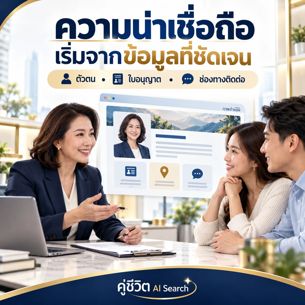 ภาพจำลอง: ข้อมูลตัวแทนที่ชัดเจน